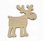 Benigna Fa rénszarvas 7cm öko doucepage natúr rénszarvas karácsonyi dekoráció 5db (D110_07)