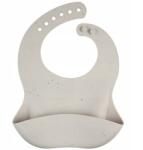 Canpol babies szilikon előke zsebbel Dots (51/029_grey)