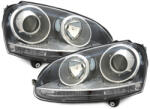 KITT Lightning Első lámpák DEPO VW Golf V 5 (2003-2009) Jetta (2003-2009) GTI Look fekete (SWV06DB)