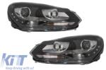 KITT Lightning Első lámpák Volkswagen VW Golf 6 VI (2008-2013) (SWV32DLGXB)