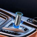 ACEFAST Incarcator auto Acefast (B16) - Fast Charge, USB, Type-C, 95W, PD3.0, Ice-blue Ambient Light, Aluminium Alloy - Metal Gray