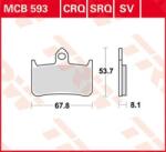 TRW Plăcuțe de frână moto TRW MCB593TRQ pentru Honda CBR RR Fireblade, Honda VFR R 400, Honda VFR R 750