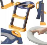  WC-ülőke Rátét Gyerek Létra, csúszásgátló lábtartó, kék vagy rózsaszín (NAKŁADKA NA SEDES SCHODKI DLA DZIECI)