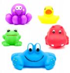 AKUKU Fürdőjáték Szett, 5 db-os, gumi, állatok (A0363)