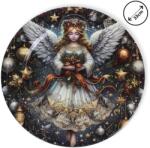  Műanyag kerek tálca angyalkás 33cm