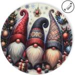  Műanyag kerek tálca Arcátlan manó trió 33cm