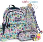 DERFORM BackUp ergonomikus iskolatáska, hátizsák SZETT - Girls Game (PLB5P01/SZETT)