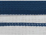  Sötétkék pamut csipke 1cm*2méter - papelito