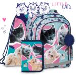 DERFORM Cleo és Frank cicás iskolatáska hátizsák SZETT - Little Cats (PL15BCF37/SZETT)