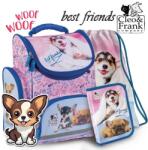 DERFORM Cleo és Frank kutyás ergonomikus iskolatáska SZETT - Best Friends (TEMBCF29/SZETT)