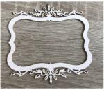  Fa díszítőelem - keret - 1 db (Fa díszítőelem)
