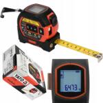 TOYA 40 M-es Lézeres Távolságmérő 5 M-es Feltekerhető Mérőszalaggal És YT-73122 Keresztlézerrel (YT-73122)