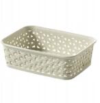 Keter Rattan kosár 20x14x6cm "y" Stílusú, Ph Krém (XXX)