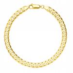 Larezo Arany Férfi Páncél Karkötő 21 cm Klasszikus Széles 4 mm Ezüst 925 (bransoletka złota branzoletka pancerka srebro)