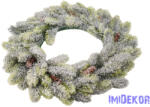  Fenyő koszorú havas-tobozos 45cm
