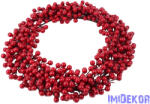  Piros bogyós koszorú 40cm