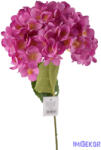  Hortenzia szálas selyemvirág D17cm M59cm - Lilás Rózsaszín