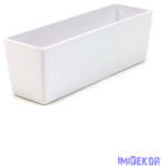  Fehér műanyag tál - Tégla 27cm