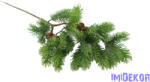  Fenyő ág tobozzal 53cm - Zöld