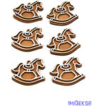  Fa mézeskalács figura 6db/csomag - Hintaló