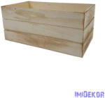  Magaságyás fa ládikó 11x20cm M - Natúr