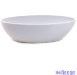  Fehér műanyag tál - Nagy ovális 30cm