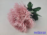  Pók krizantém 7 ágú selyem csokor 42cm - Fáradt Rózsaszín