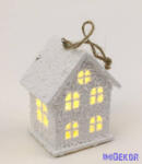  Hódarás LED fa házikó akasztós - B