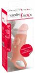 Realistixxx Real Sleeve Open szilikon ujj vibrációval 10 üzemmód 14 cm