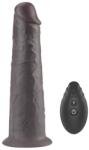 Lovetoy Vibrator Realist Nature Cock, Remote Control, Silicon Dubla Densitate, 10 Moduri Vibratii si Rotatii, Maro, 20.5 cm Vibrator