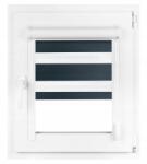 Praskdesign Roló Éjjel-nappal Zebra Kazettában Vezetősínekkel 123x150 cm Zebra Különböző Körök (Rolety Dzień Noc Z Prowadnicami Na Wymiar)