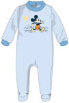 Mickey egér Disney Mickey egér baba velúr rugdalózó - világoskék - 0-1 hónapos babának (evi_MIC-VROMP-0062_vke_0-1)