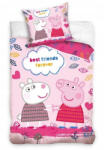Peppa malac Ágyneműgarnitúra 100% pamut 140x200 + 60x70 (evi_PP191050-4)