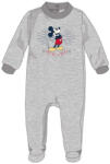  Disney Mickey egér baba velúr rugdalózó - szürke - 0-1 hónapos babának (evi_MIC-VROMP-0062_szu_0-1)