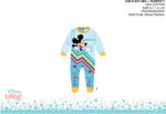 Mickey egér Disney Mickey egér baba rugdalózó - világoskék-sárga - 1-3 hónapos babának (evi_MIXBOY1609_vke-sar_1-3)