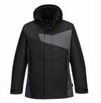 Portwest Téli kabát PortWest PW260 fekete bélelt kapucnival S (PW260)