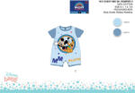  Disney Mickey egér nyári rövid ujjú baba rugdalózó - Mickey és Plútó mintával - világoskék-kék - 0-1 hónapos babának (evi_MIC1611_vke-kek_0-1)