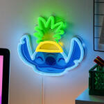 Disney Stitch Lilo és Stitch ananász kalapban Neon falra szerelhető Led hangulatvilágítás (evi_PP14685LSVN)