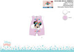  Disney Minnie egér nyári rövid ujjú baba rugdalózó - világoslila-fehér - 0-1 hónapos babának (evi_MIN1612_vli-feh_0-1)