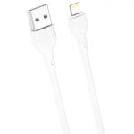 Apple Cablu Date si Incarcare USB-A - Lightning XO Design NB200, 10W, 1m, Alb