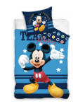 Disney Mickey Egér MICKEY EGÉR KÉK Ágyneműgarnitúra 100% pamut 140x200 + 65x65 (evi_MCK209301-1)