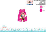 Minnie egér Disney Minnie egér nyári ujjatlan baba rugdalózó - szivárvány mintával - pink-rózsaszín - 0-1 hónapos babának (evi_MIN1612_pin-roz_0-1)