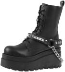 Leather & Steel Fashion Guler (ham pentru pantof) Pyramids Chains Boot Strap - LSF3 11