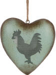 Clayre & Eef Decoratiune metal Cocos 23x7x23 cm (6Y5848)