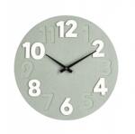Bizzotto Ceas perete mdf verde alb Timing 40x4.5 cm (0182405deco)