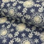  Pamutvászon JEANS EMBROIDERY Niva design B