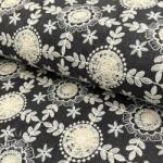  Pamutvászon JEANS EMBROIDERY Niva design D