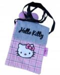 Derform Tépőzáras Pénztárca Rózsaszín Kockás Hello Kitty Mintával (sshk16)