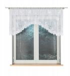  Jacquard készfüggöny 80x250 fehér klasszikus virágos íves (REN80)