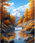 Art City Set goblen cu diamante, cu sasiu, Toamna, 30x40 cm (VA862)
